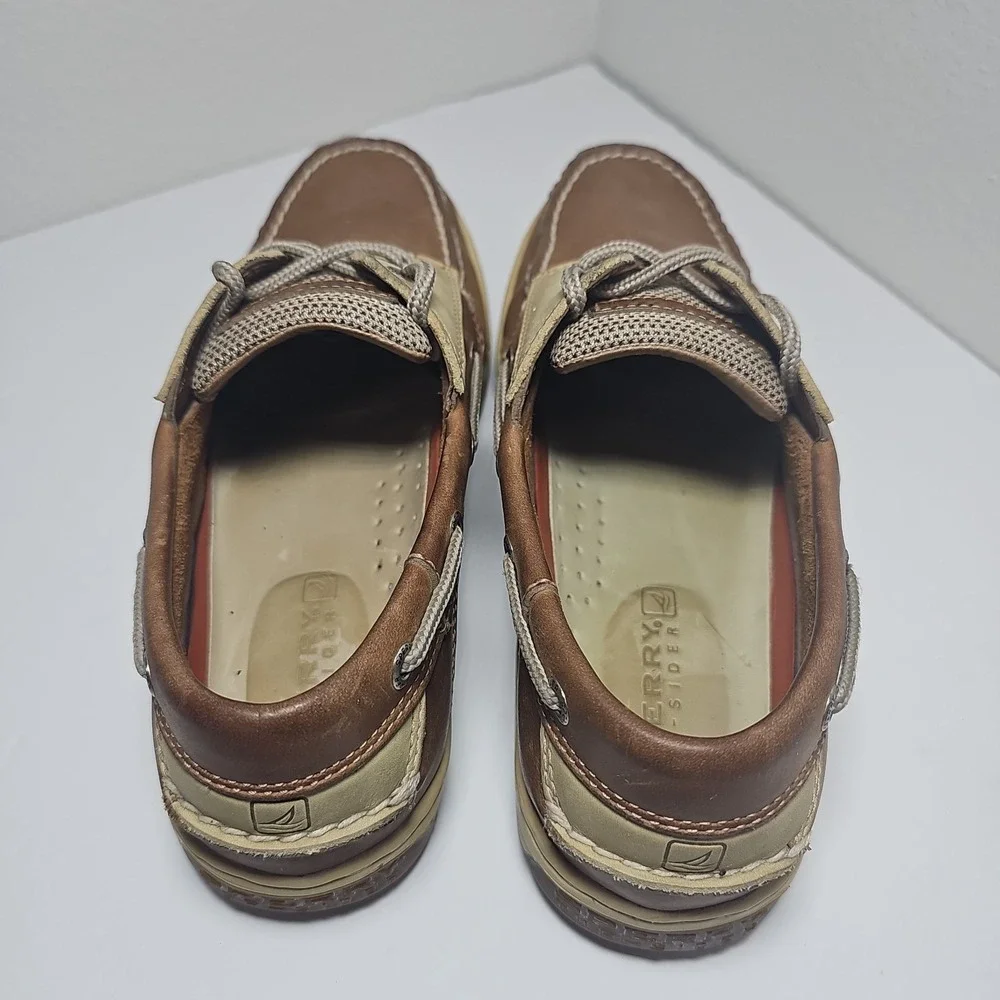 Sperry Top-Sider Billfish Boat Shoes 3-Eye Tan Beige 0799023 Men's Size US 9